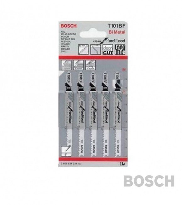 HOJA CALADORA BOSCH T101BF x5u. madera dura